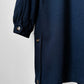 1980s Dark Navy Blue Snap Button Heavy Military Naval Style Wool Jacket - S/M