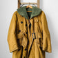 1950s Canadian Military Shearling Canvas Heavy Belted Cold Weather Jacket - Sz.39