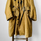 1950s Canadian Military Shearling Canvas Heavy Belted Cold Weather Jacket - Sz.39