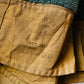 1950s Canadian Military Shearling Canvas Heavy Belted Cold Weather Jacket - Sz.39