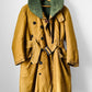 1950s Canadian Military Shearling Canvas Heavy Belted Cold Weather Jacket - Sz.39