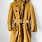 1950s Canadian Military Shearling Canvas Heavy Belted Cold Weather Jacket - Sz.39