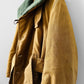 1950s Canadian Military Shearling Canvas Heavy Belted Cold Weather Jacket - Sz.39