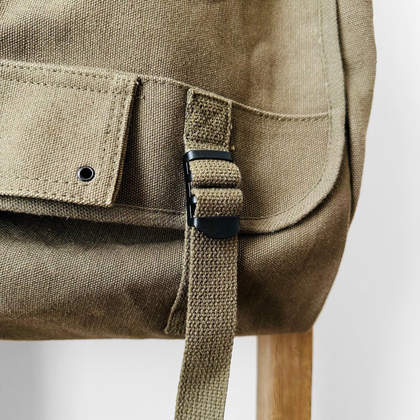 Olive Green Canvas Military Backpack