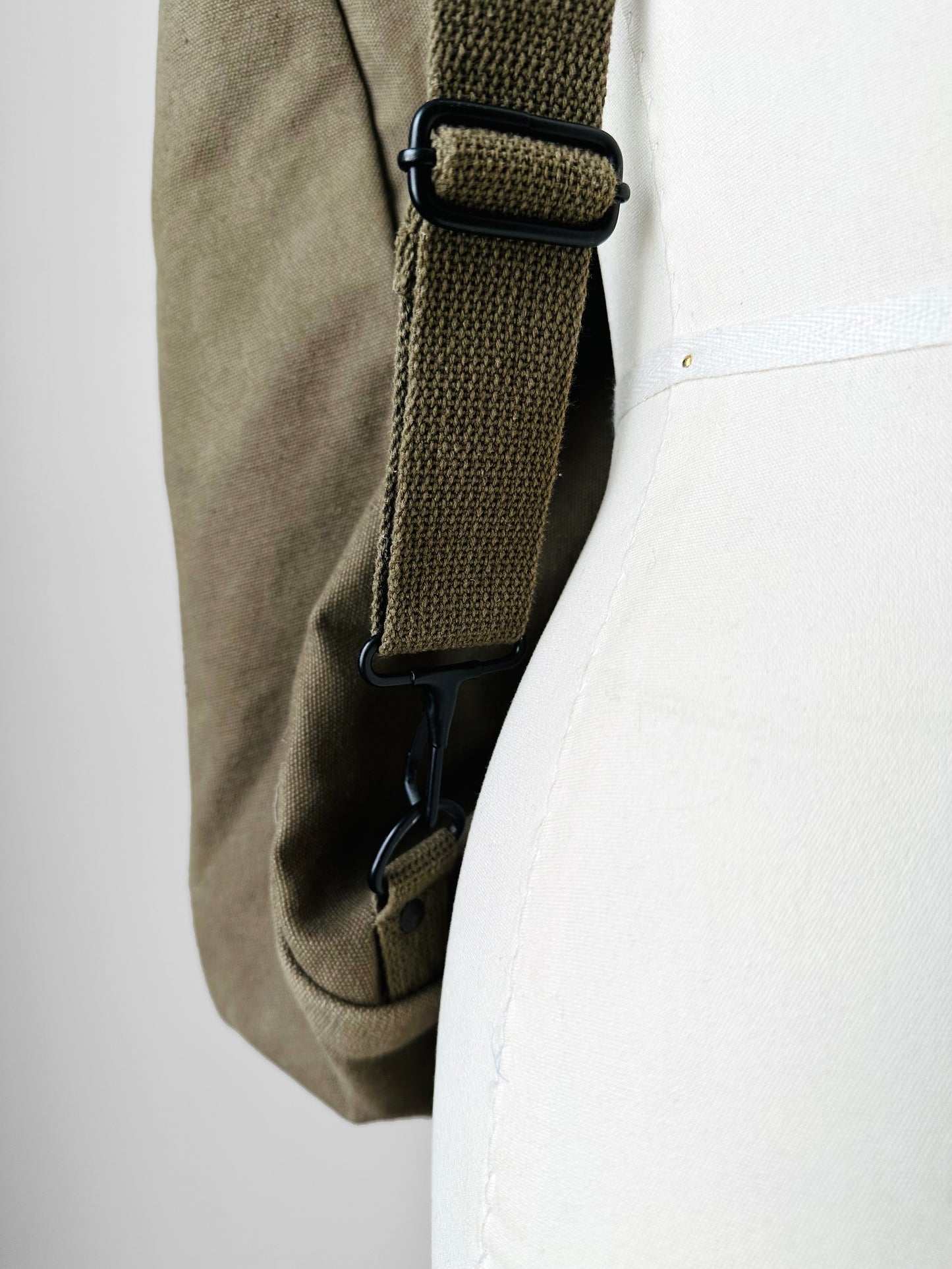 Olive Green Canvas Military Backpack