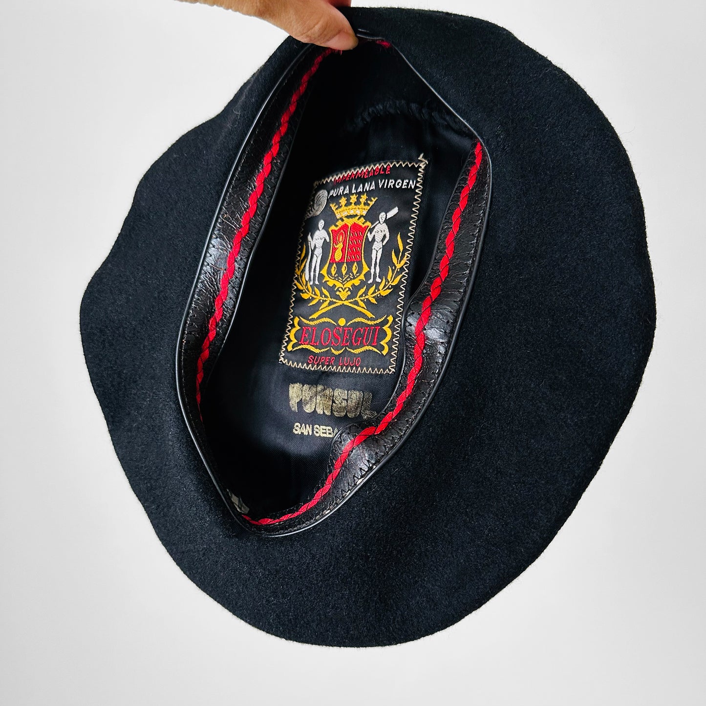 Black Wool Spanish Military Beret - XS/S