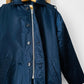 1980s Made in Canada Navy Blue Faux Fur Lined Quilted Hooded Zip Front Parka - Sz. M - 38/40