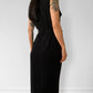 1990s Made in Canada Button-Front Belted Long Collared Sleeveless Safari-Style Dress
