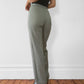 1970s Sage High-Waisted Wool-Blend Houndstooth Pants