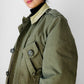 1990s Quilted Lined Corduroy Collar Olive Green Military Army Combat Jacket - Reg. M