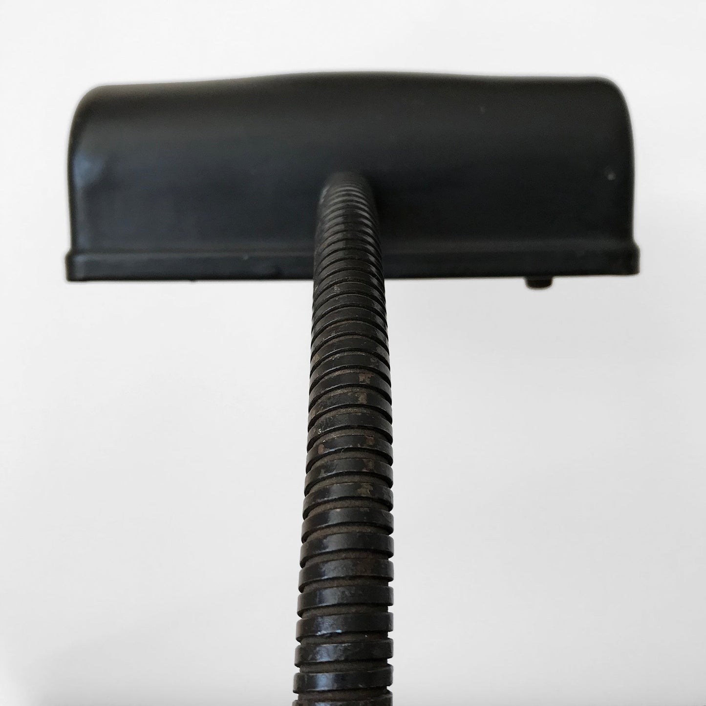 1920s - 1930s Cast-Iron Art Deco Black Gooseneck Lamp