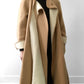 1960s Tan Wool Fleece A-Line Coat