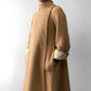 1960s Tan Wool Fleece A-Line Coat