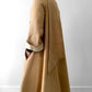 1960s Tan Wool Fleece A-Line Coat