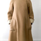 1960s Tan Wool Fleece A-Line Coat