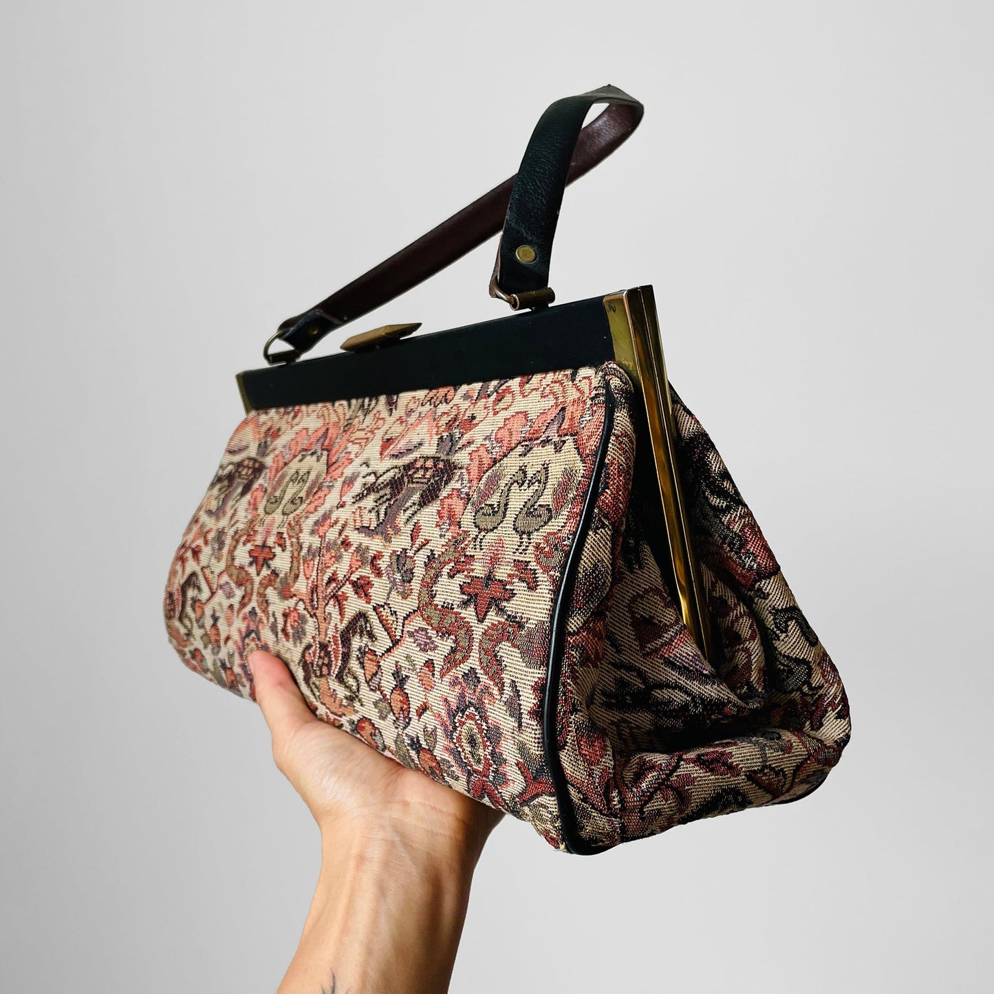 1960s Tapestry Top-Handle Handbag