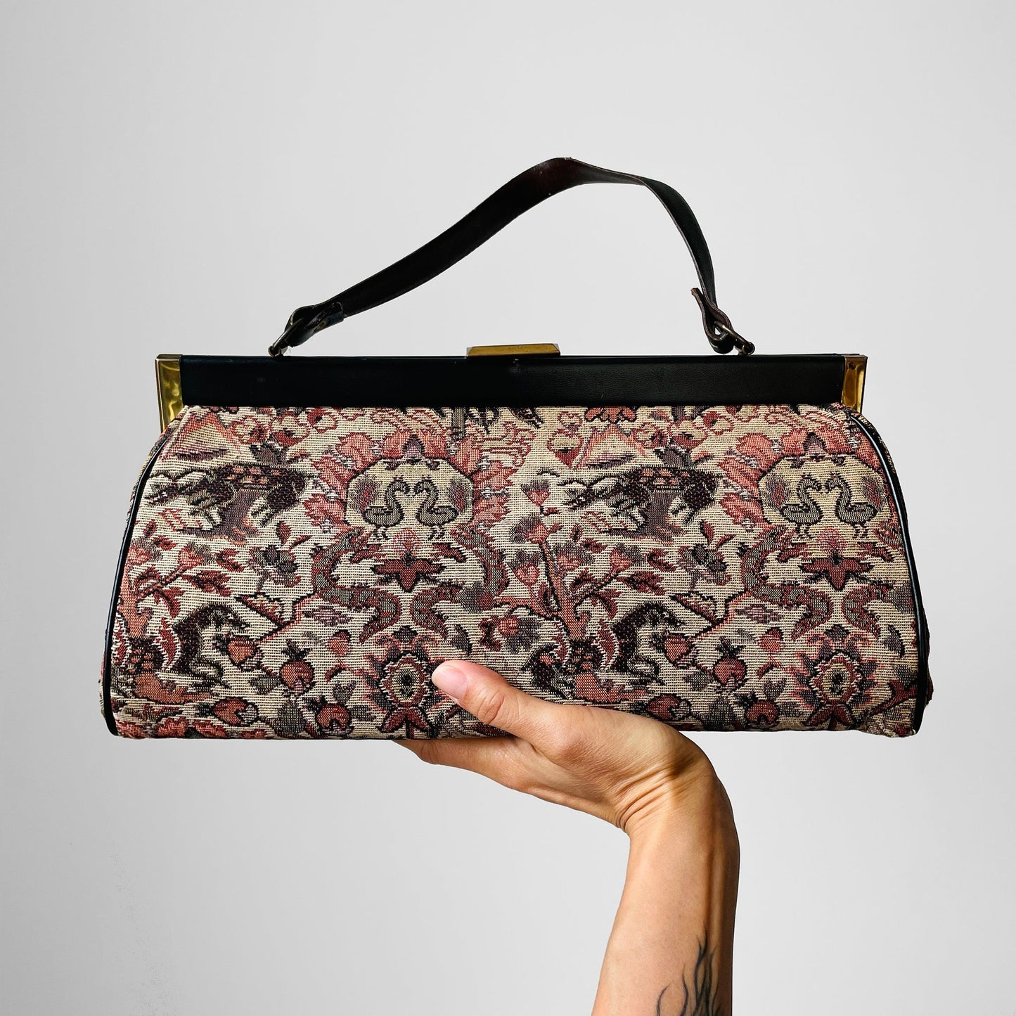 1960s Tapestry Top-Handle Handbag