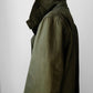 1940s - 1950s Olive Green Double Breasted Wool Lined Large Collar Army Military Field Jacket - M/L