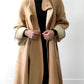 1960s Tan Wool Fleece A-Line Coat