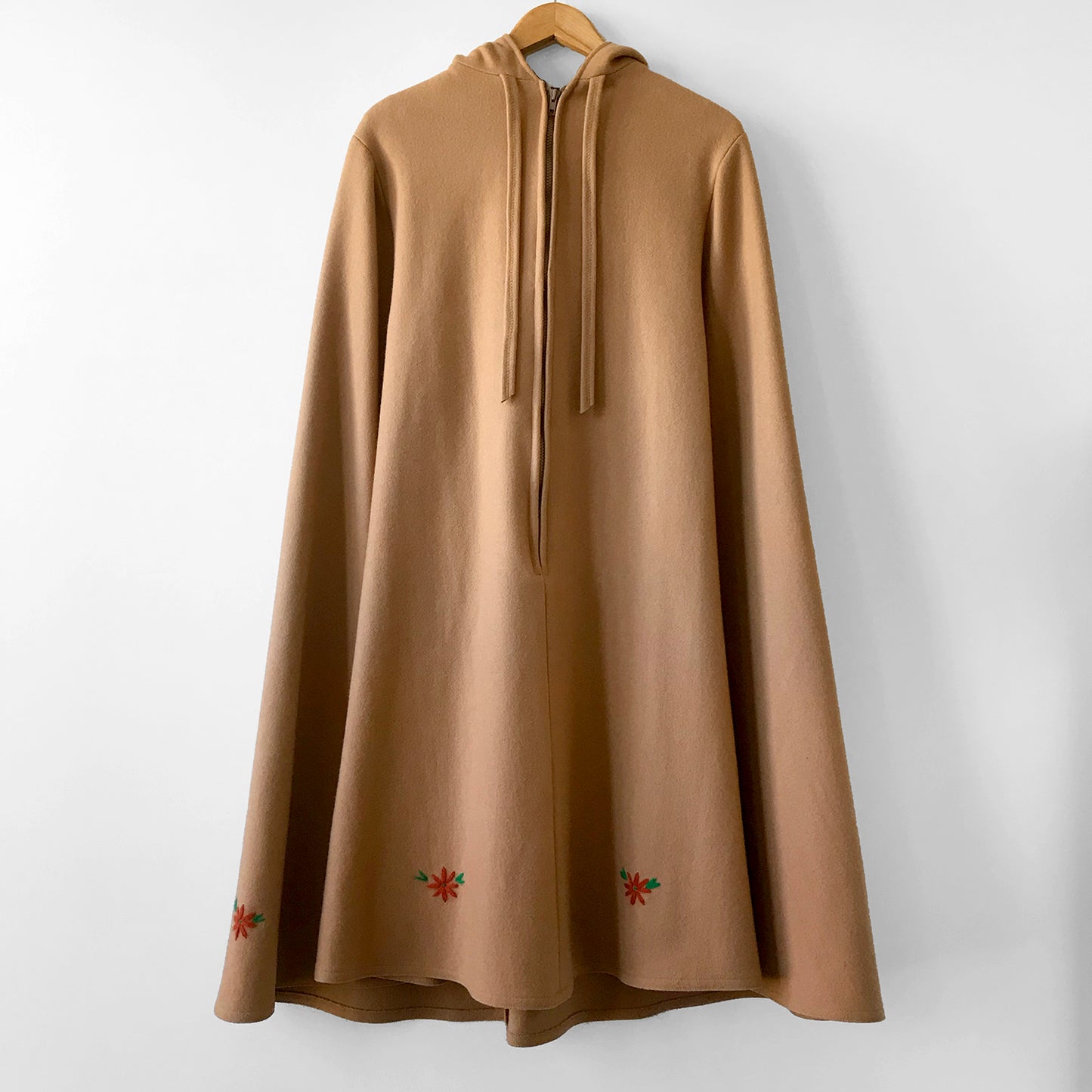 1970s Tan Wool Yukon Parka Cape Coat