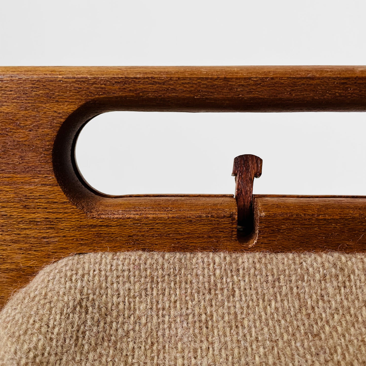 1960s Monogrammed Wood-Handle Handbag