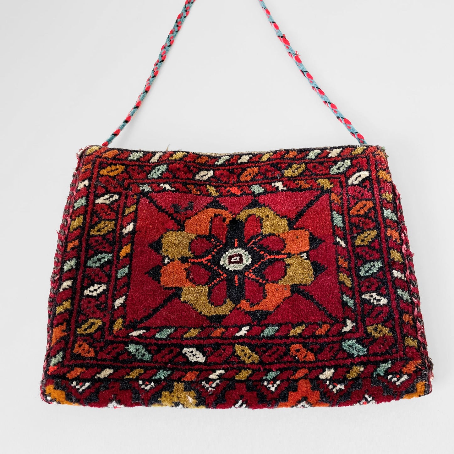 1950s Red Turkish Carpet Bag