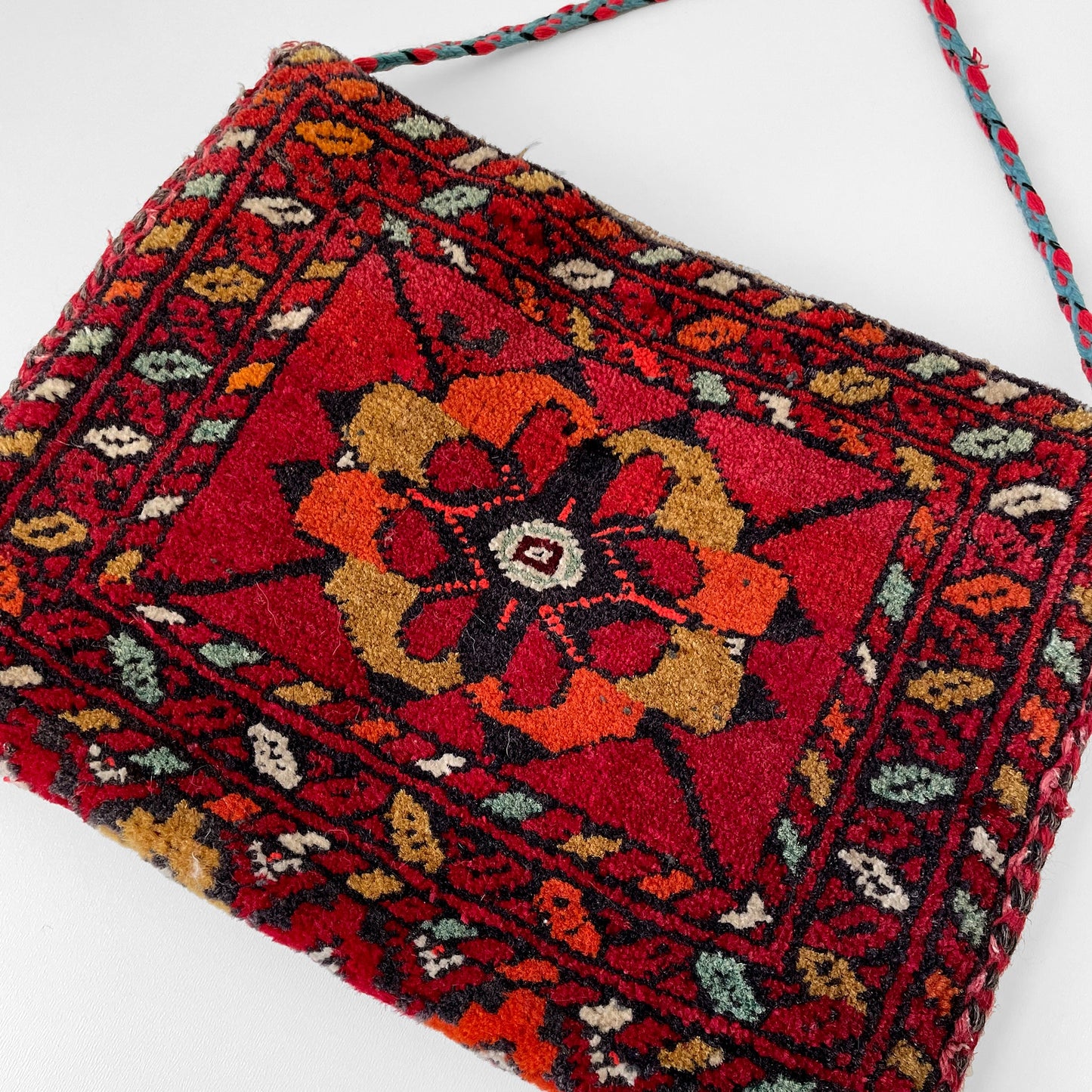 1950s Red Turkish Carpet Bag