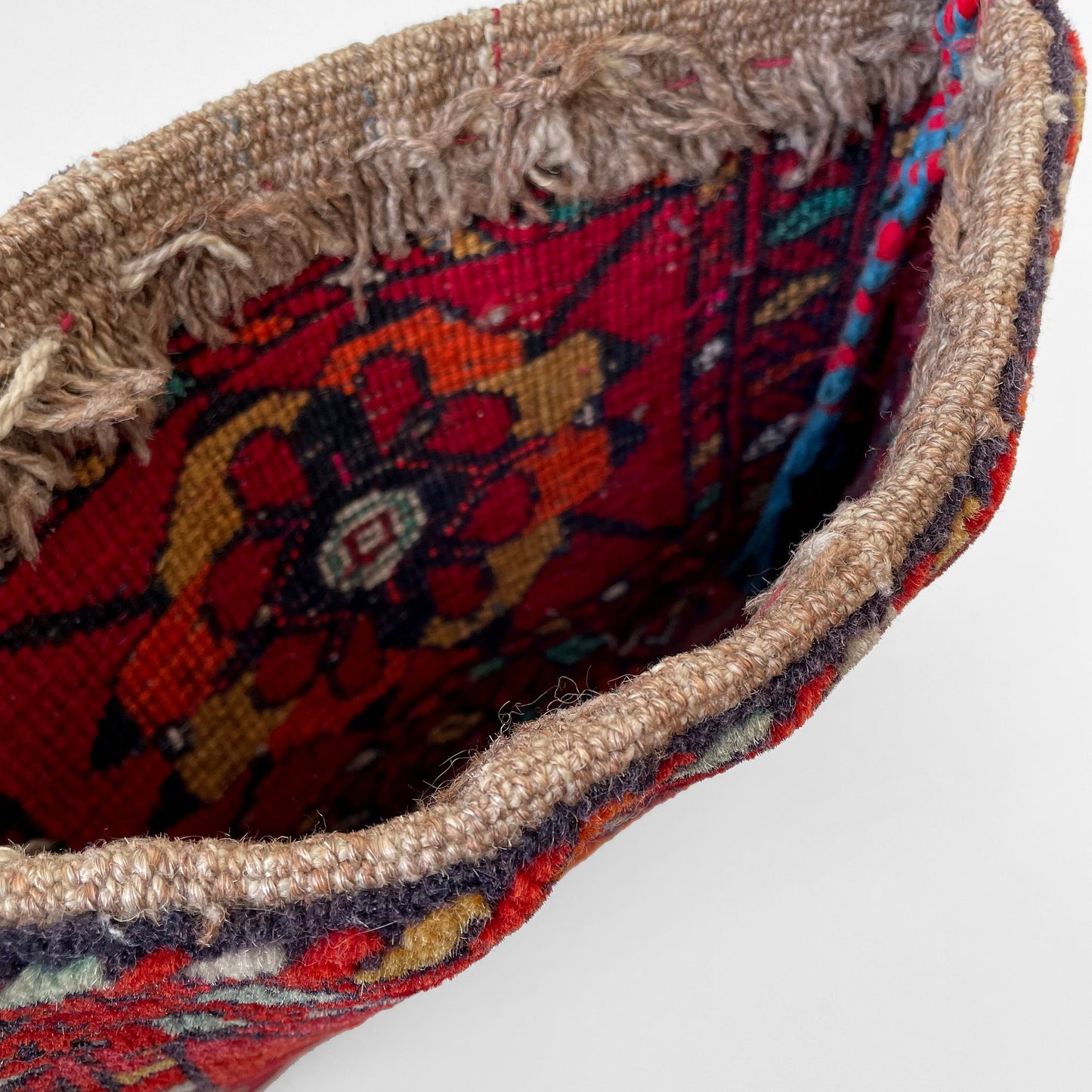 1950s Red Turkish Carpet Bag