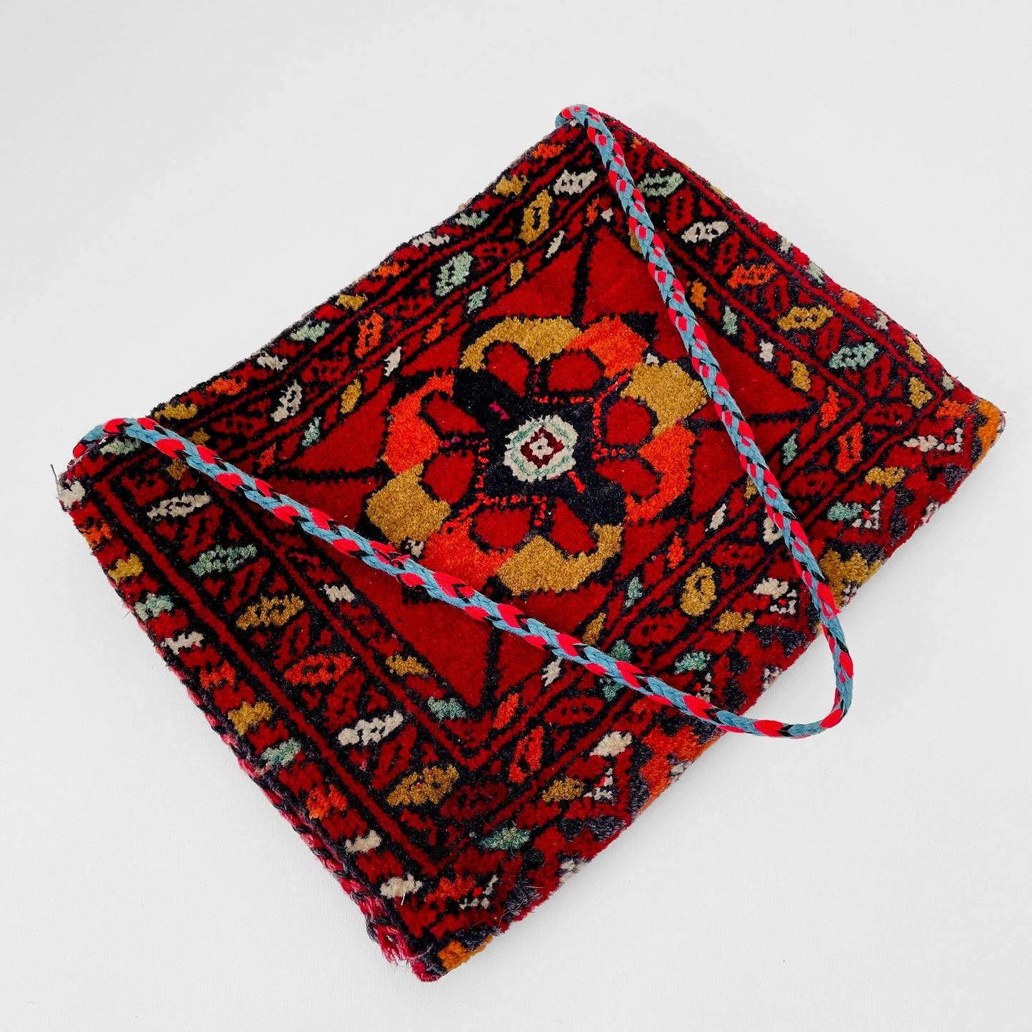 1950s Red Turkish Carpet Bag