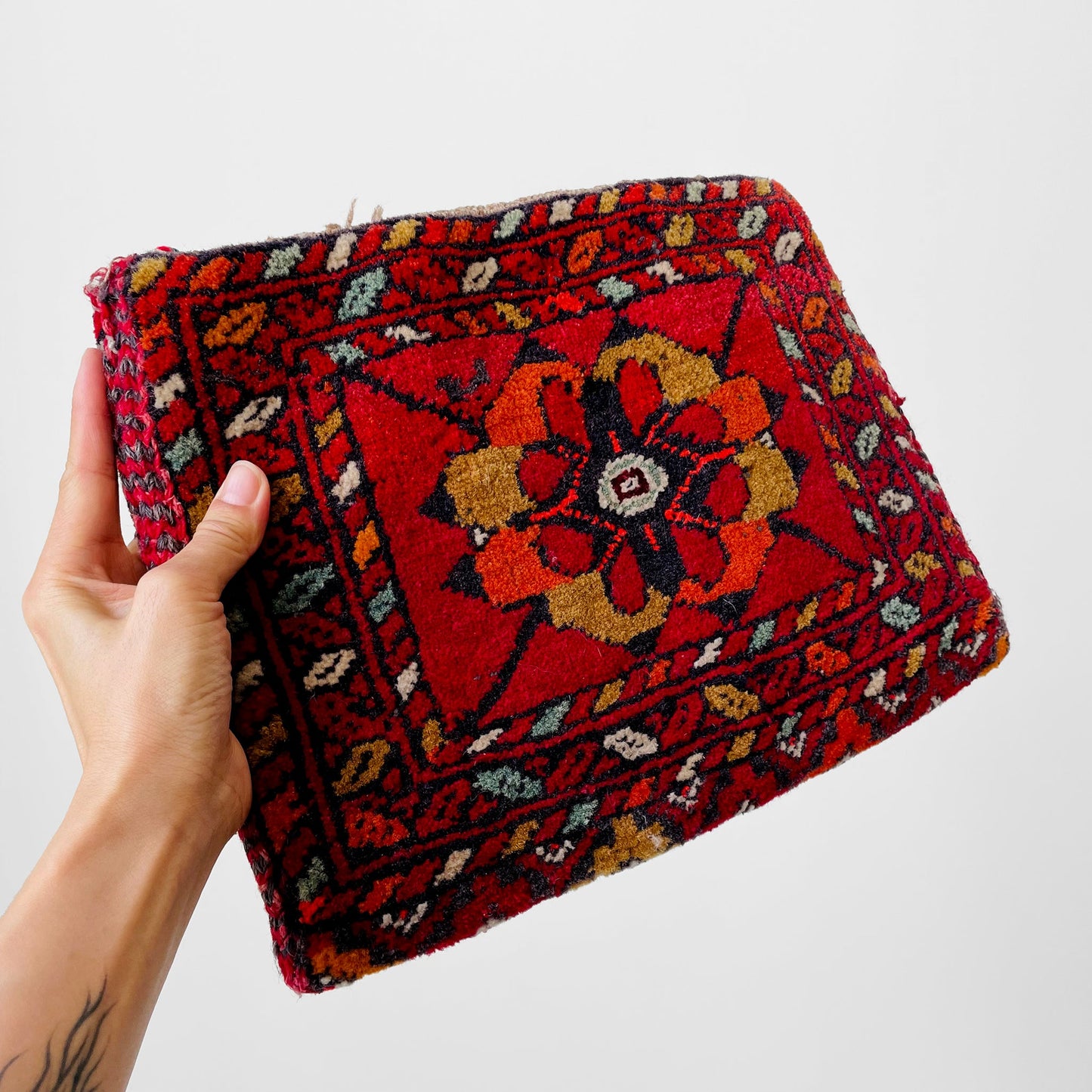 1950s Red Turkish Carpet Bag