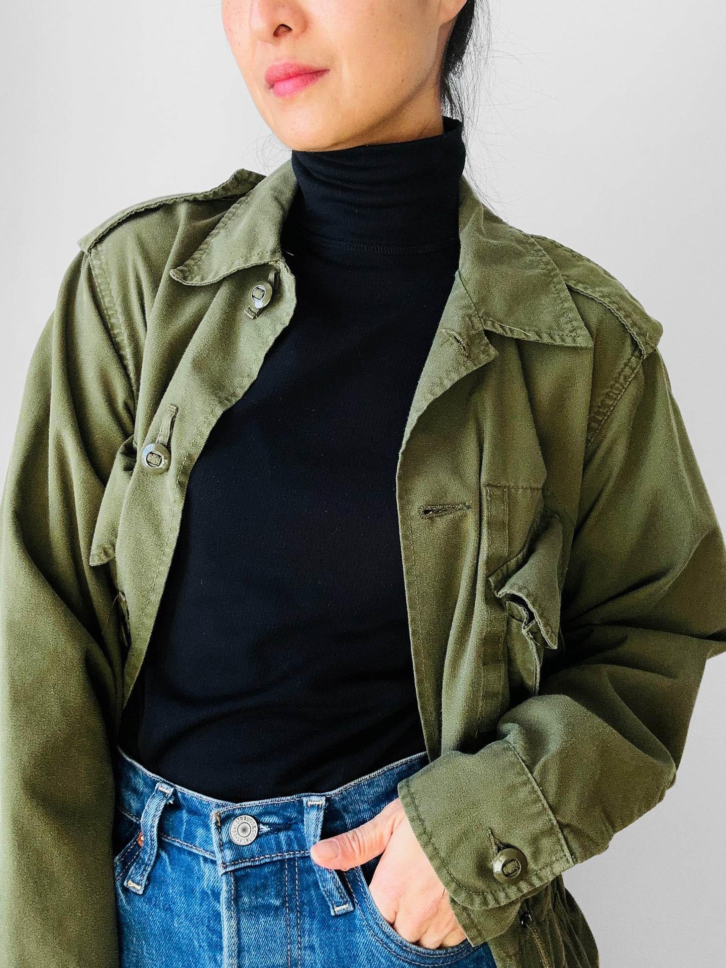 Lightweight Olive Green Military Army Field Shirt Jacket