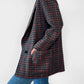1980s Wool Mixed Tone Houndstooth Plaid Blazer Jacket