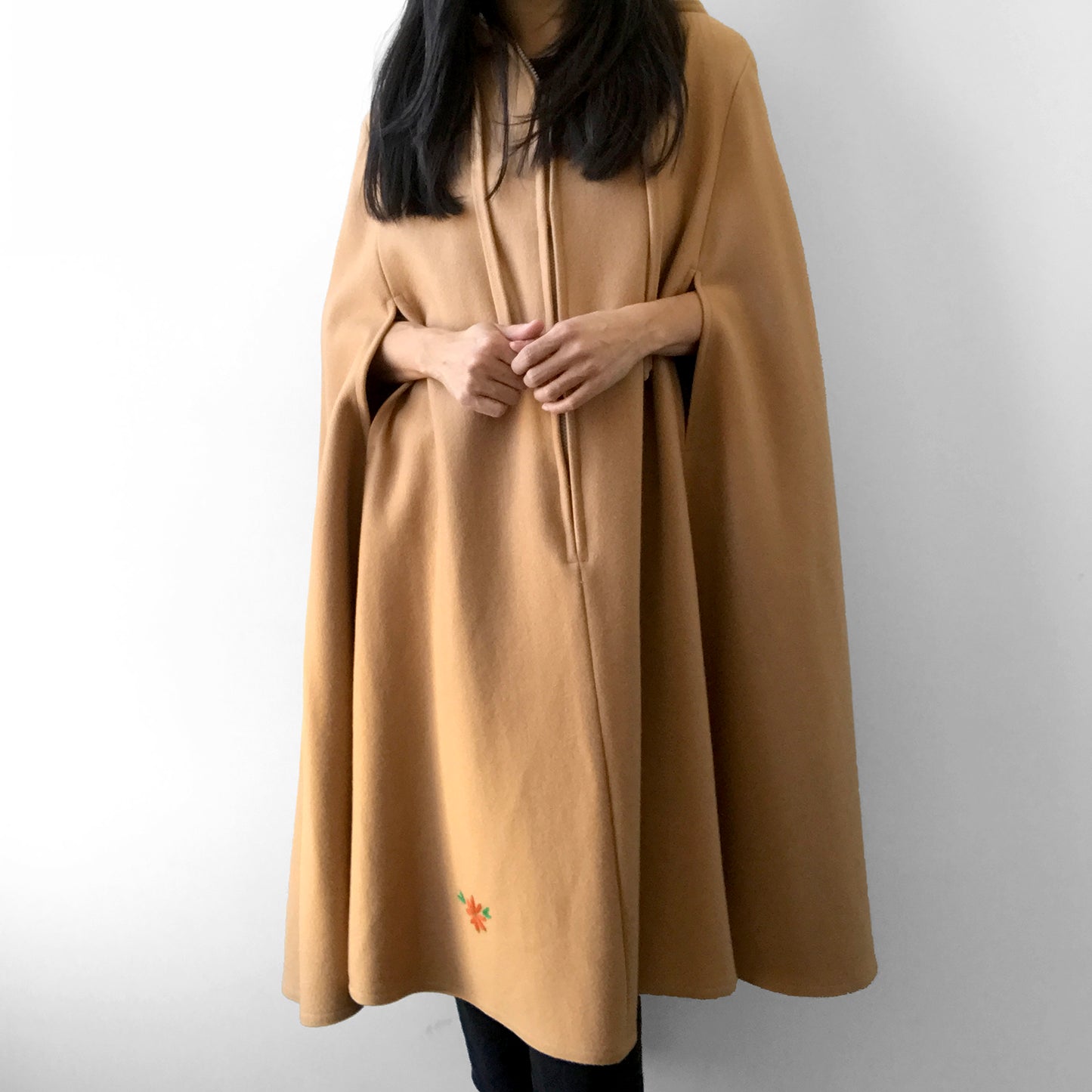 1970s Tan Wool Yukon Parka Cape Coat