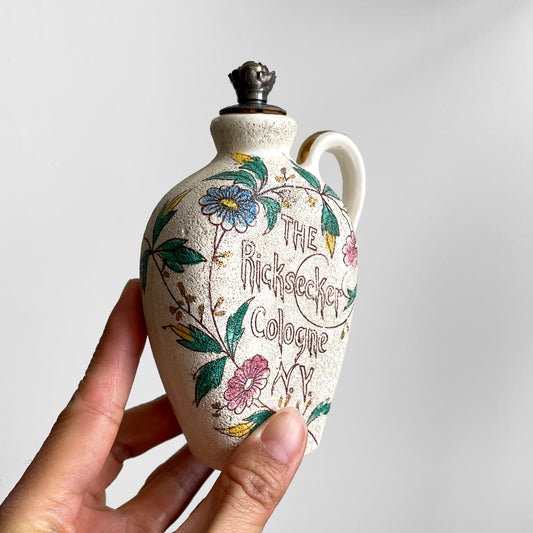 Early 1900s Theo Ricksecker NY Perfumery Porcelain Perfume Bottle