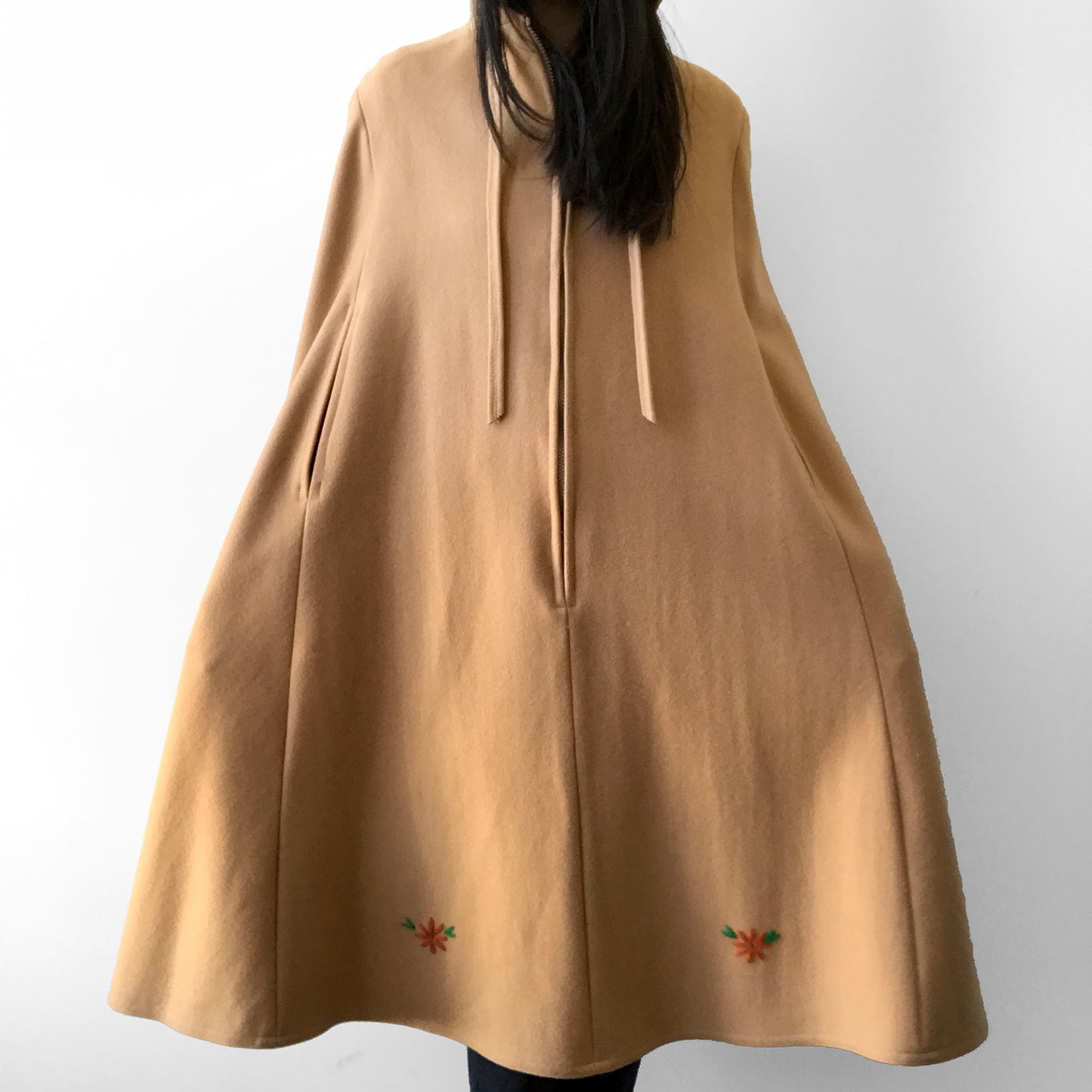 1970s Tan Wool Yukon Parka Cape Coat