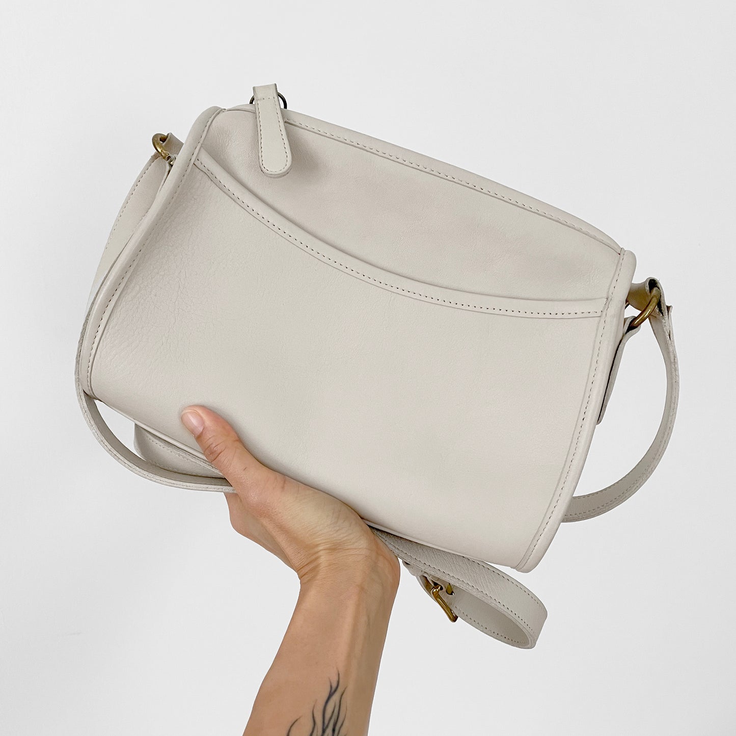 Off-White Crossbody Leather COACH Purse