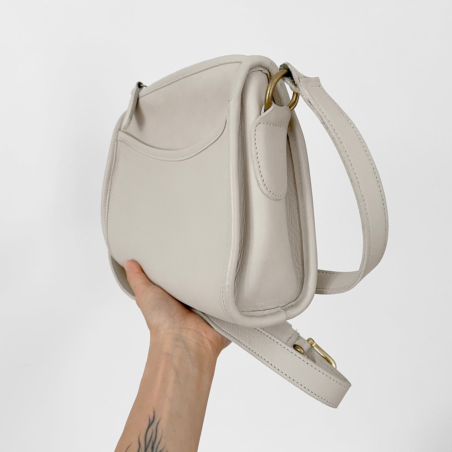 Off-White Crossbody Leather COACH Purse