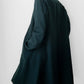 Hunter Green Minimalist Wool Military Cadet Army Uniform Coat - S/M