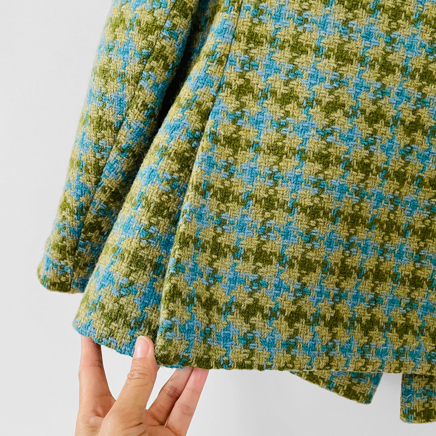 1960s Plaid Wool Twill Jacket