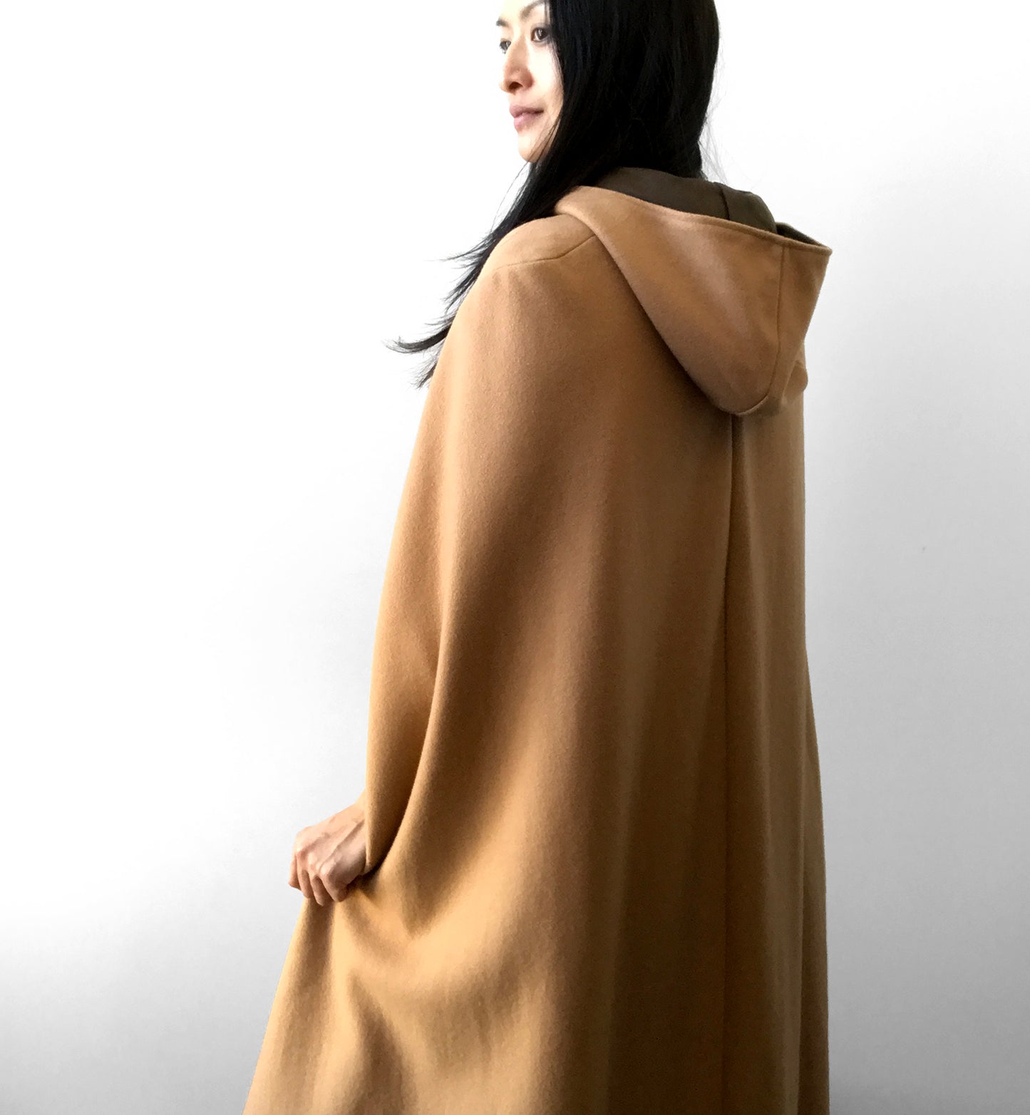 1970s Tan Wool Yukon Parka Cape Coat