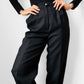 1980s Tone-On-Tone Houndstooth High-Waisted Pleated Wool Fully Lined Trousers - Waist 26