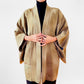 Vintage, 1980s, 80s, Japanese, Silk, Gold-Toned, Lined, Haori, Kimono, Jacket