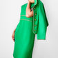 1960s Apple Green and Gold Crop Jacket Wool Blended Knit Dress Set - Sz. S