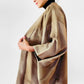 Vintage, 1980s, 80s, Japanese, Silk, Gold-Toned, Lined, Haori, Kimono, Jacket