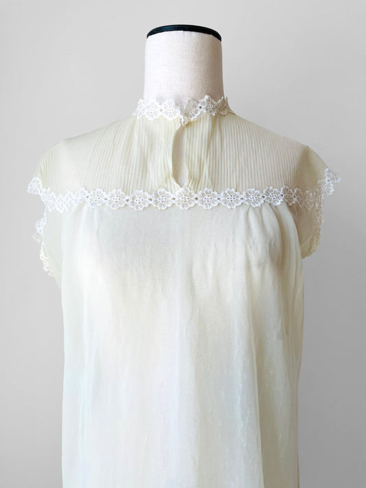 1960s Made in Germany Sheer Gown - Sz. S