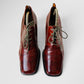 1990s Yves Saint Laurent Patent Leather Lace-Ups - Sz. 38