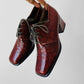 1990s Yves Saint Laurent Patent Leather Lace-Ups - Sz. 38