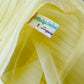 1950s-1960s Sheer Yellow Silk Gauze Pleated Ballroom Gown Style Slip Dress - Sz. S