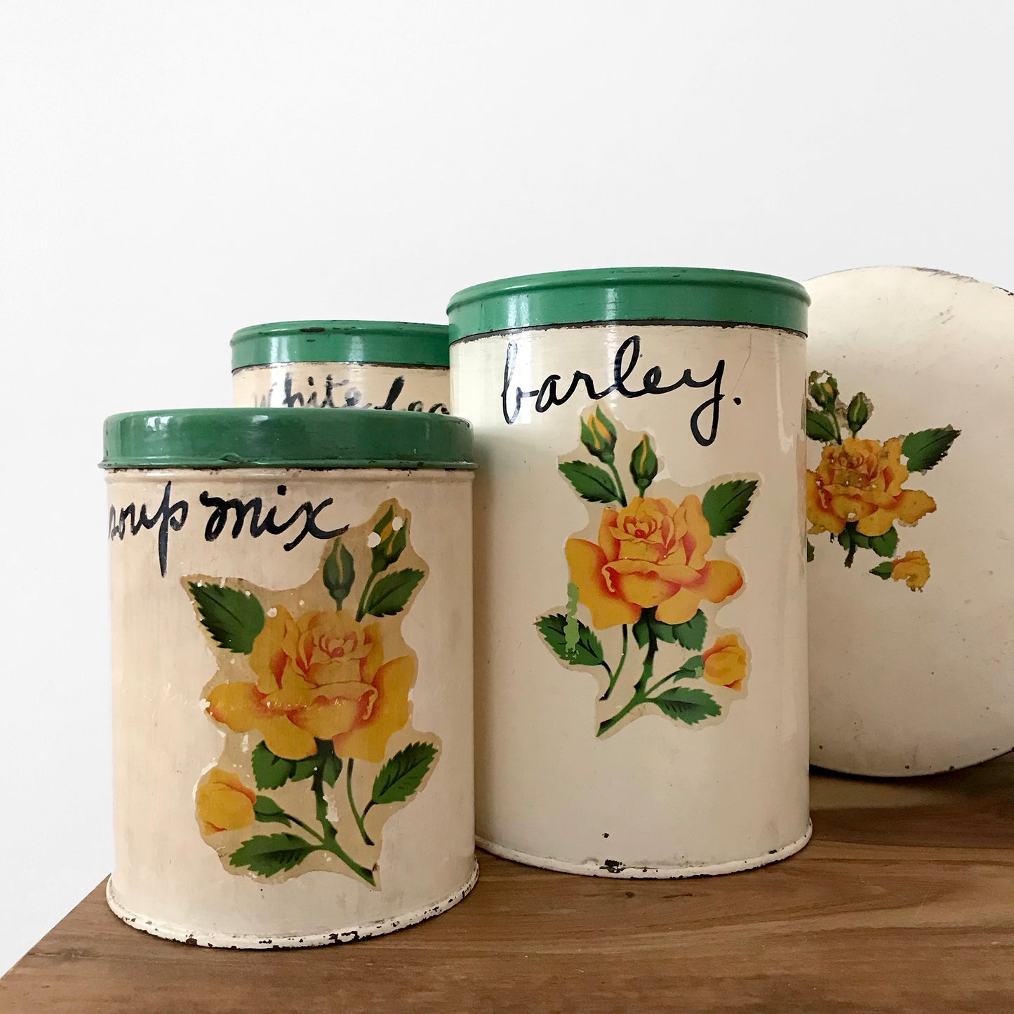 1960s Repurposed Upcycled Tins Set