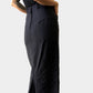 1960s Black Stripe Taffeta Knee-Length Pencil Skirt
